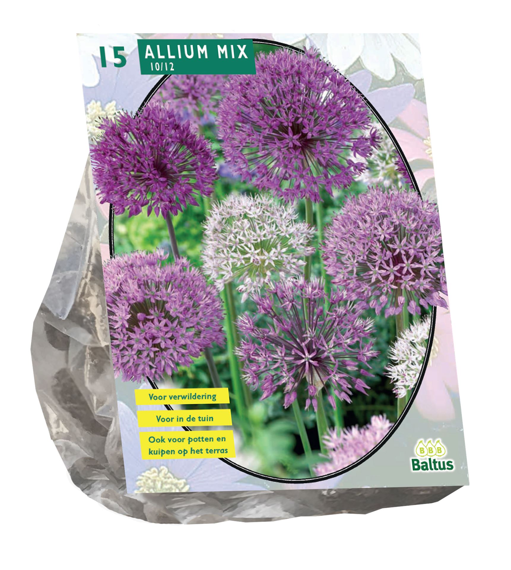 Baltus'Allium paars-wit'voorjaarsbloeiers - Mix paars-wit - 15 bollen afbeelding