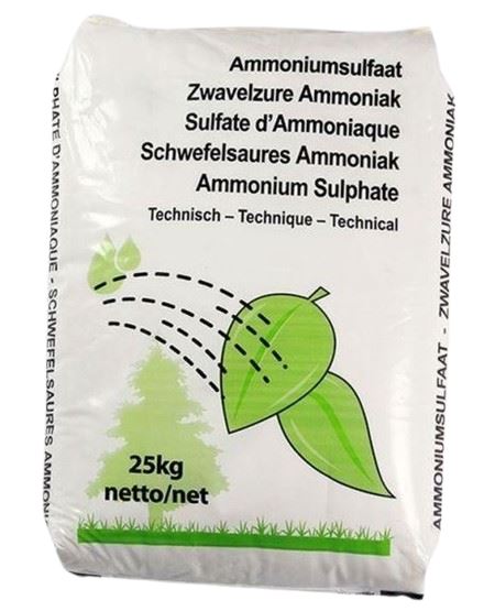 Ammoniumsulfaat 25kg - 21% N - Zwavelzur ammoniak afbeelding