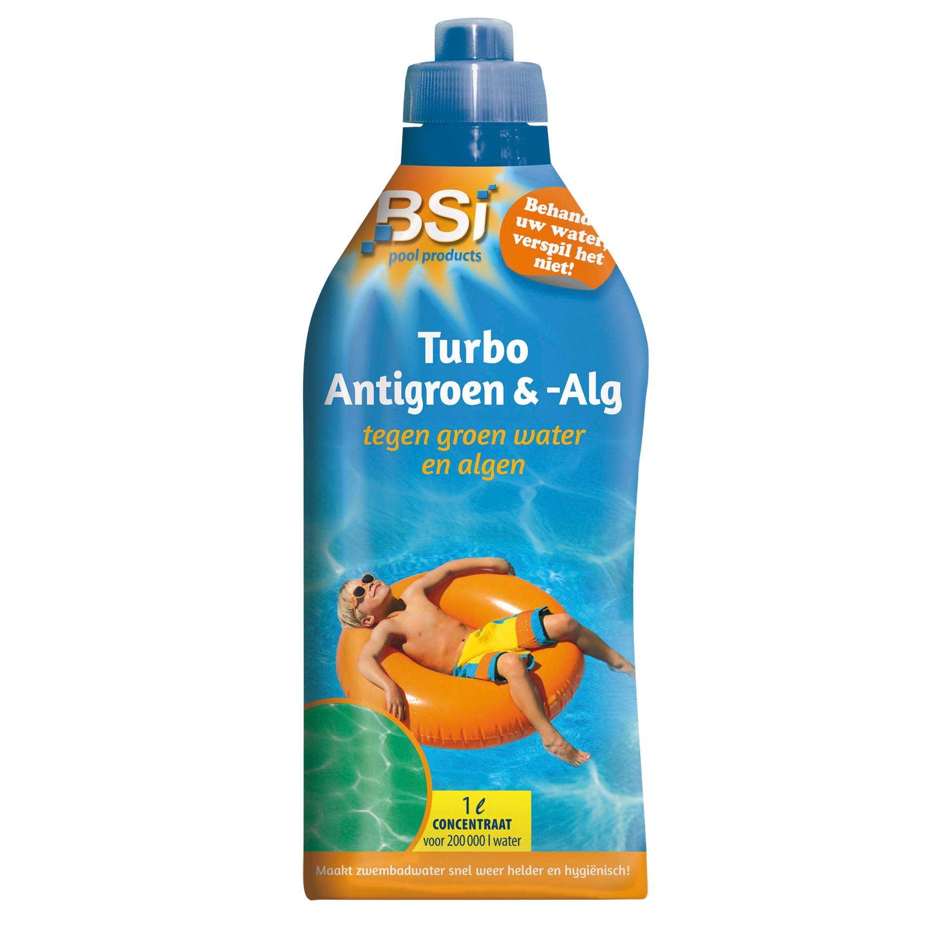 BSI Turbo Groen&Alg 1L - bestrijdt algen&groen zwembadwater afbeelding