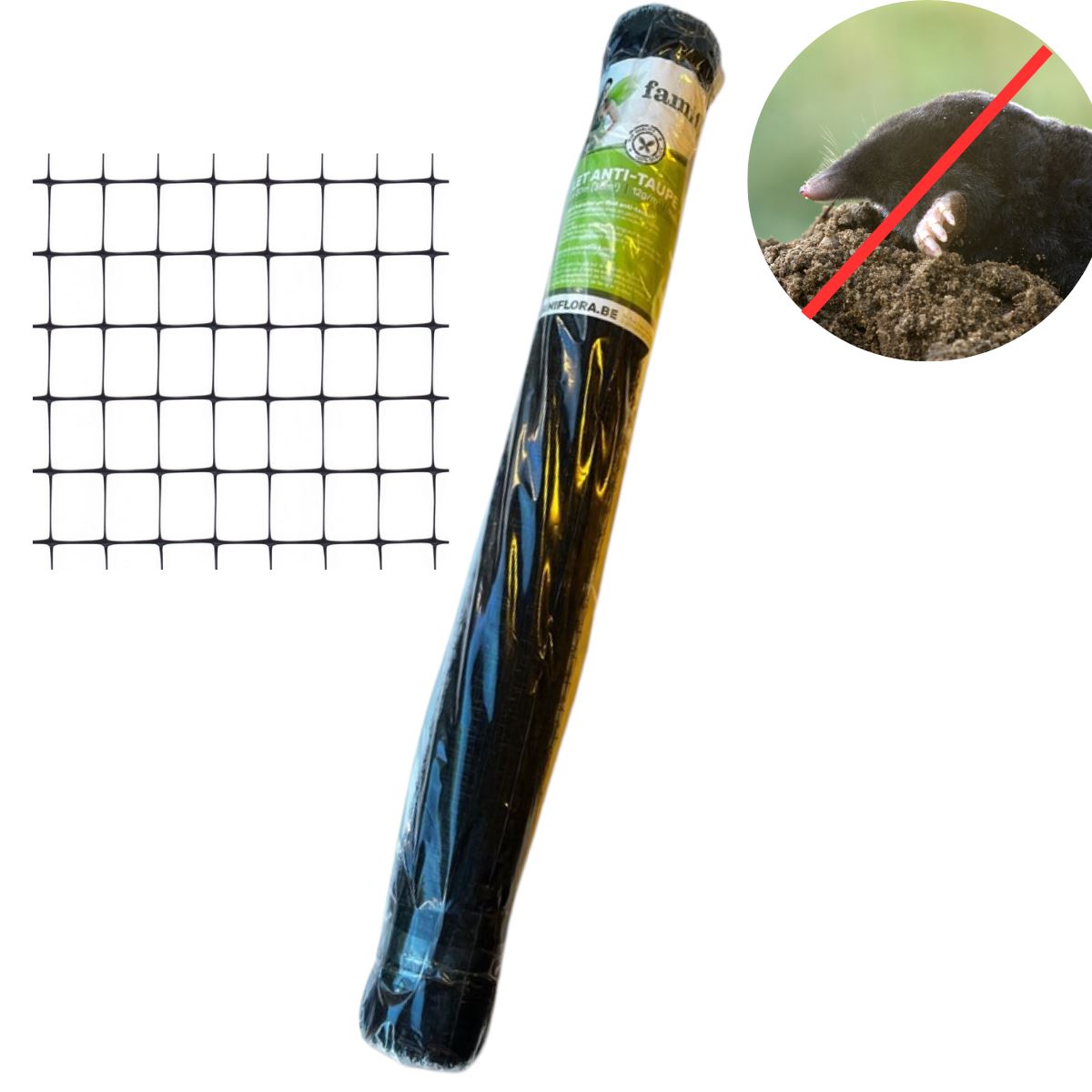 Famiflora anti-mollengaas 1,5x20m - Maaswijdte 17x19mm afbeelding