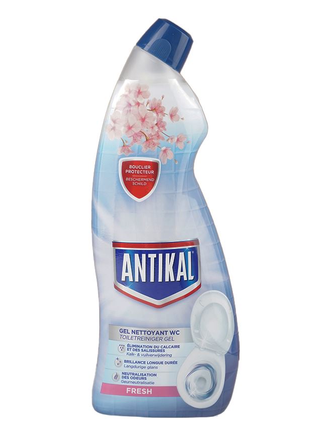 Antikal WC Gel - 750 ml - Fresh Geur - Tegen Kalk&Vlekken - Langdurige Glans afbeelding