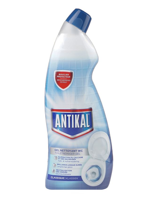 Antikal WC-gel klassieke kalk-&vuilverwijdering 750 ML - Toiletreiniger afbeelding