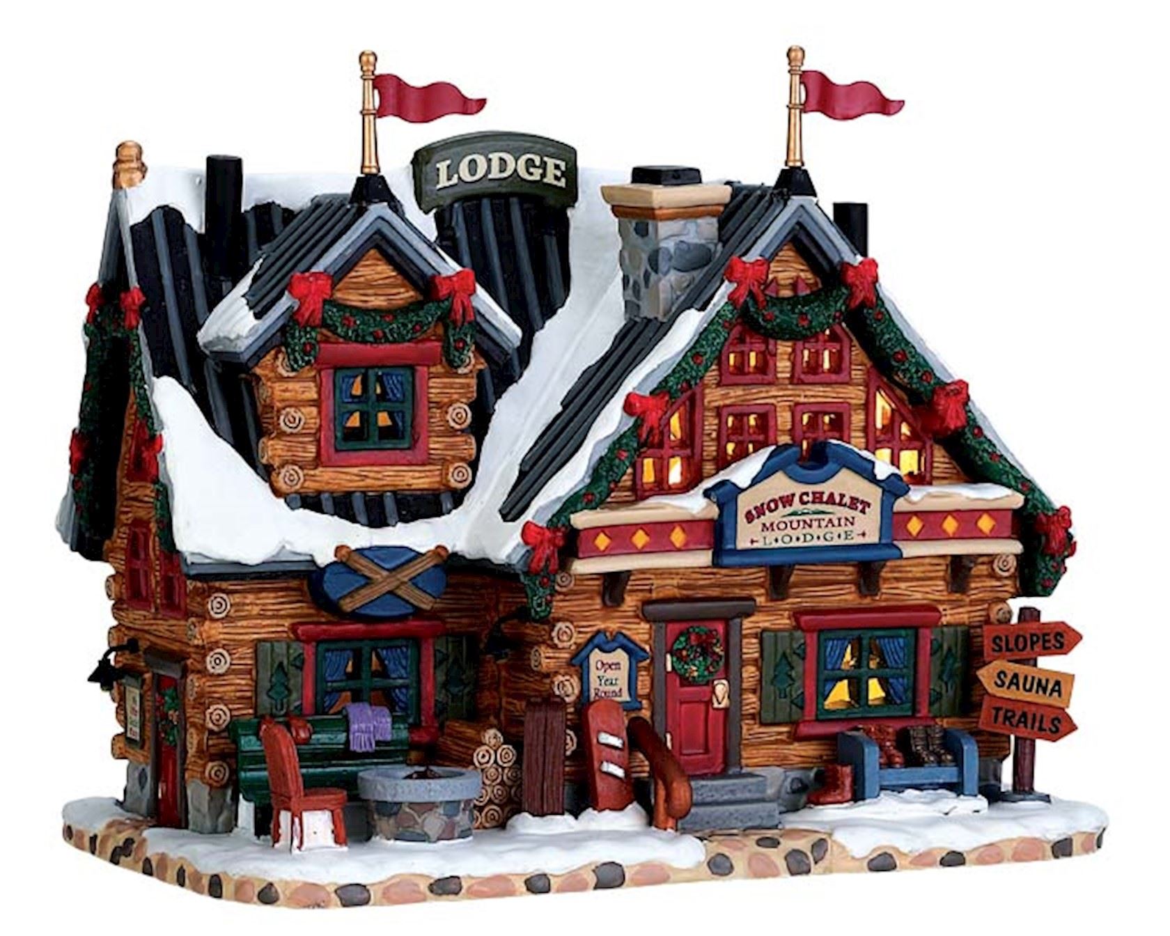 Lemax - 'Apres-Ski Lodge' - Verlicht gebouw - Exclusief adapter