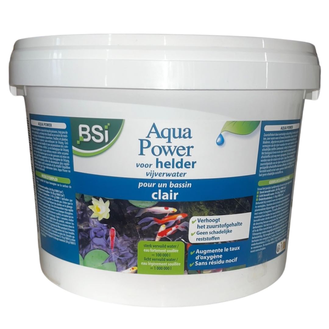 BSI Aqua Power - 5kg voor 100.000 l - Maakt vijverwater helder - Zwemvijver - Algenbestrijding afbeelding
