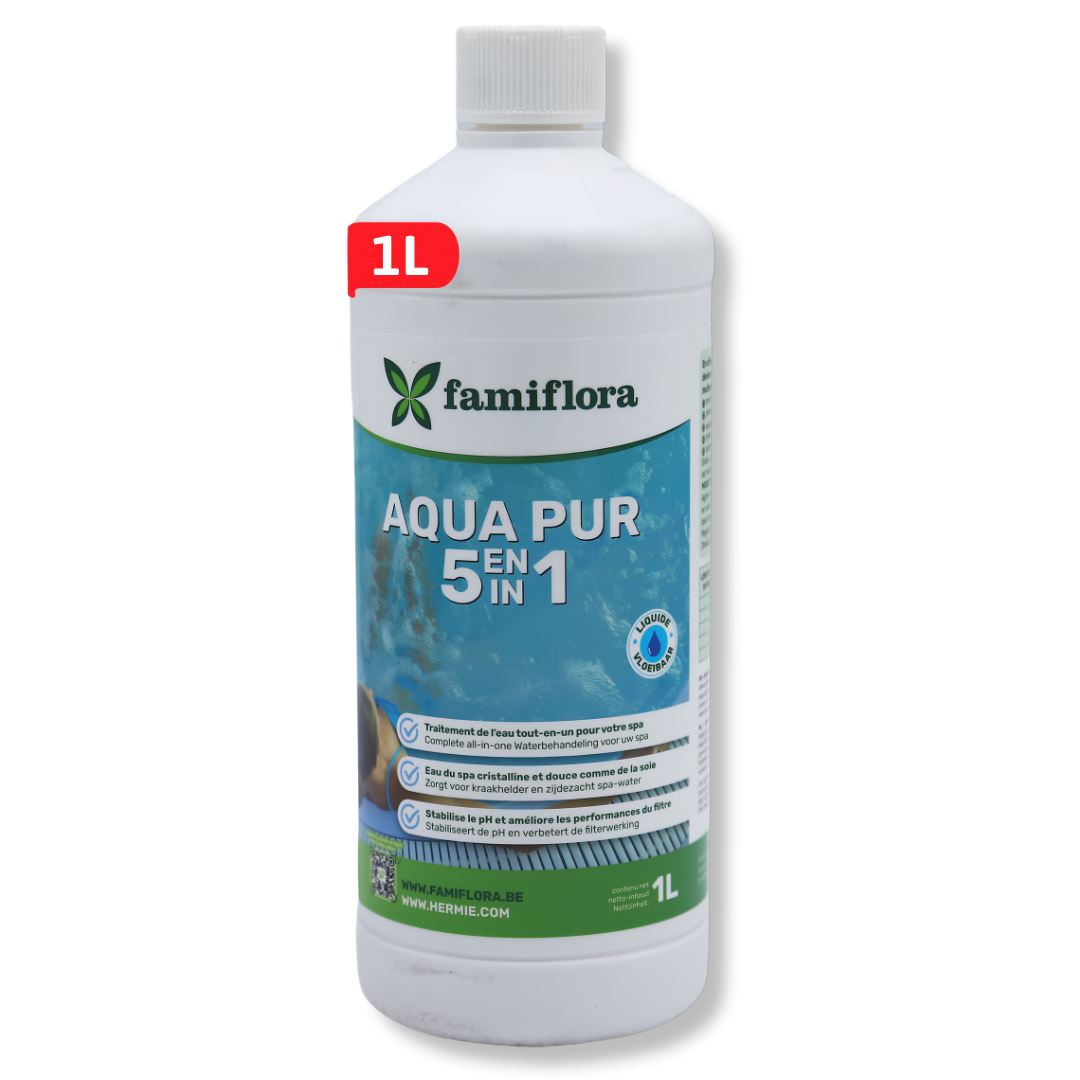 Famiflora Aqua pur 5-in-1 1L - geniet van een kraakheldere spa!