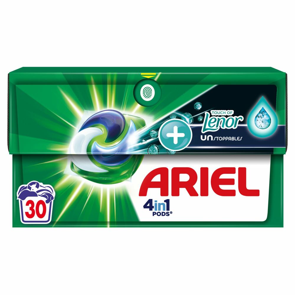 Ariel 4in1 Pods + Lenor Unstoppables - 30 wasbeurten - Diepe reiniging en langdurige frisheid afbeelding