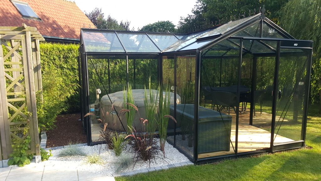 ACD tuinkamer Babette - 3,77 x 5,19m - Blackline afbeelding