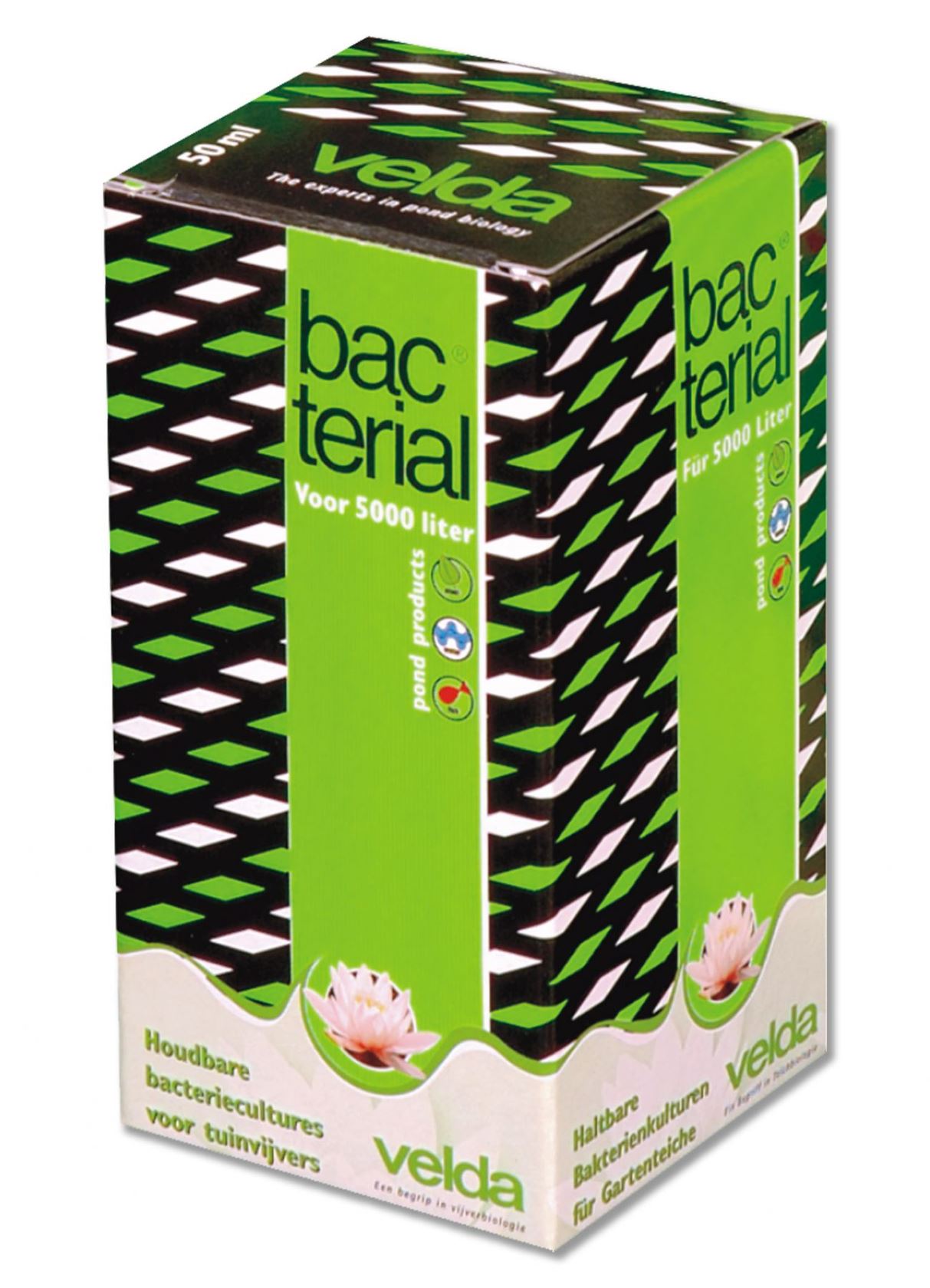 Velda Bacterial 50ml - Versnelt het ontstaan van een biologisch evenwicht - Goed voor 5000l vijverwater afbeelding