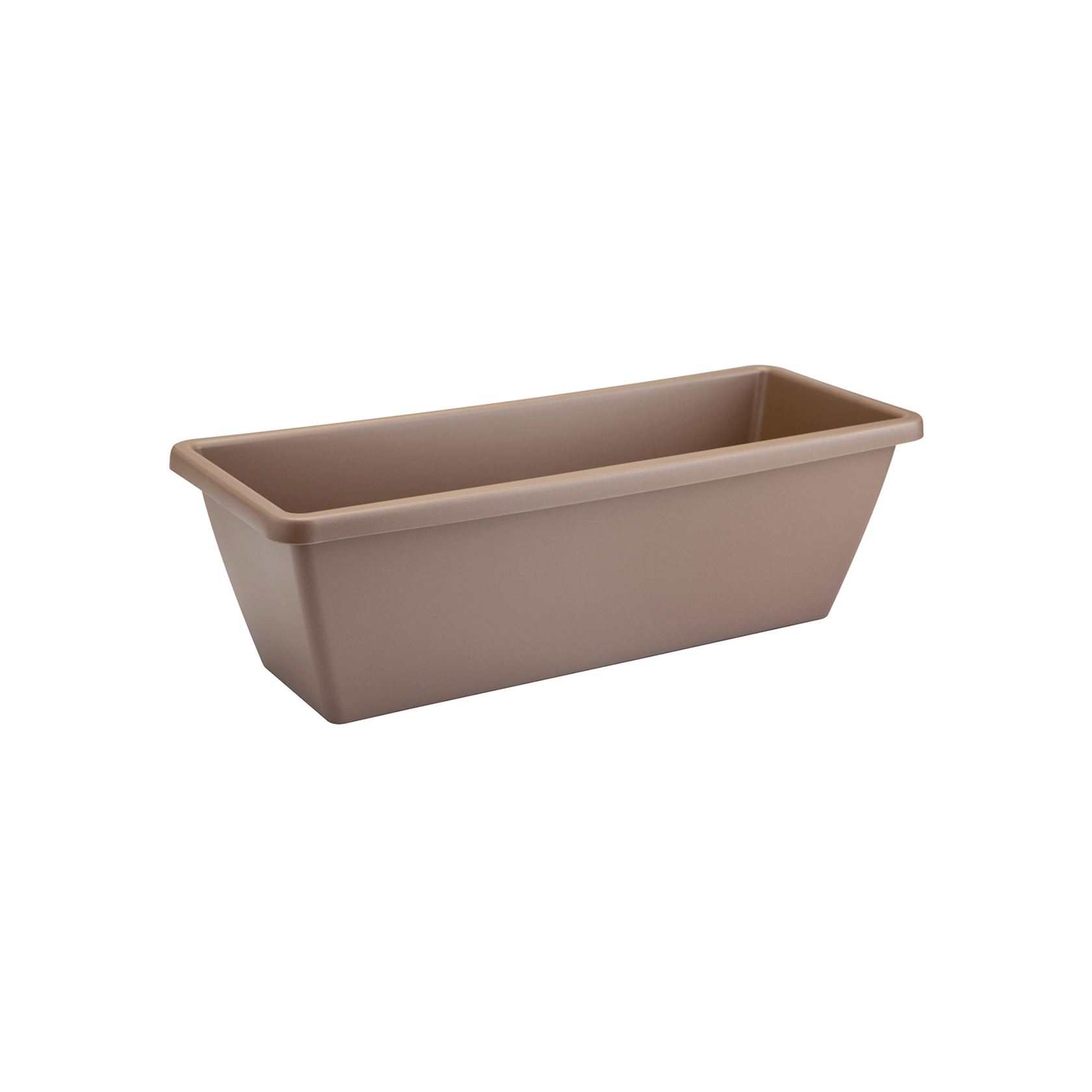 elho Barcelona Balkonbak 50 - Taupe - L 50 x B 19 x H 19 cm - Ideaal voor balkon en buiten - 100% gerecycled afbeelding