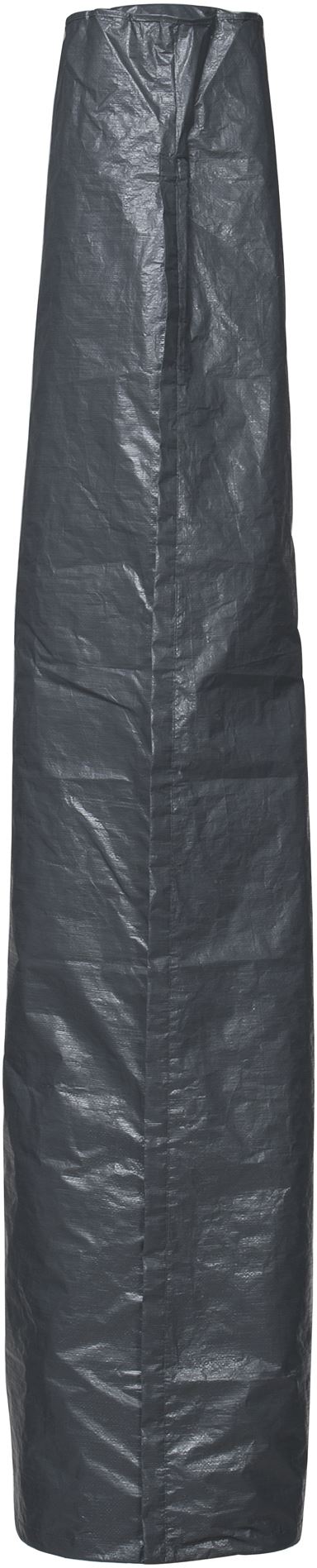 Nature hoes parasol H202xØ27/42cm 100g/m² grafiet + koord + rits afbeelding