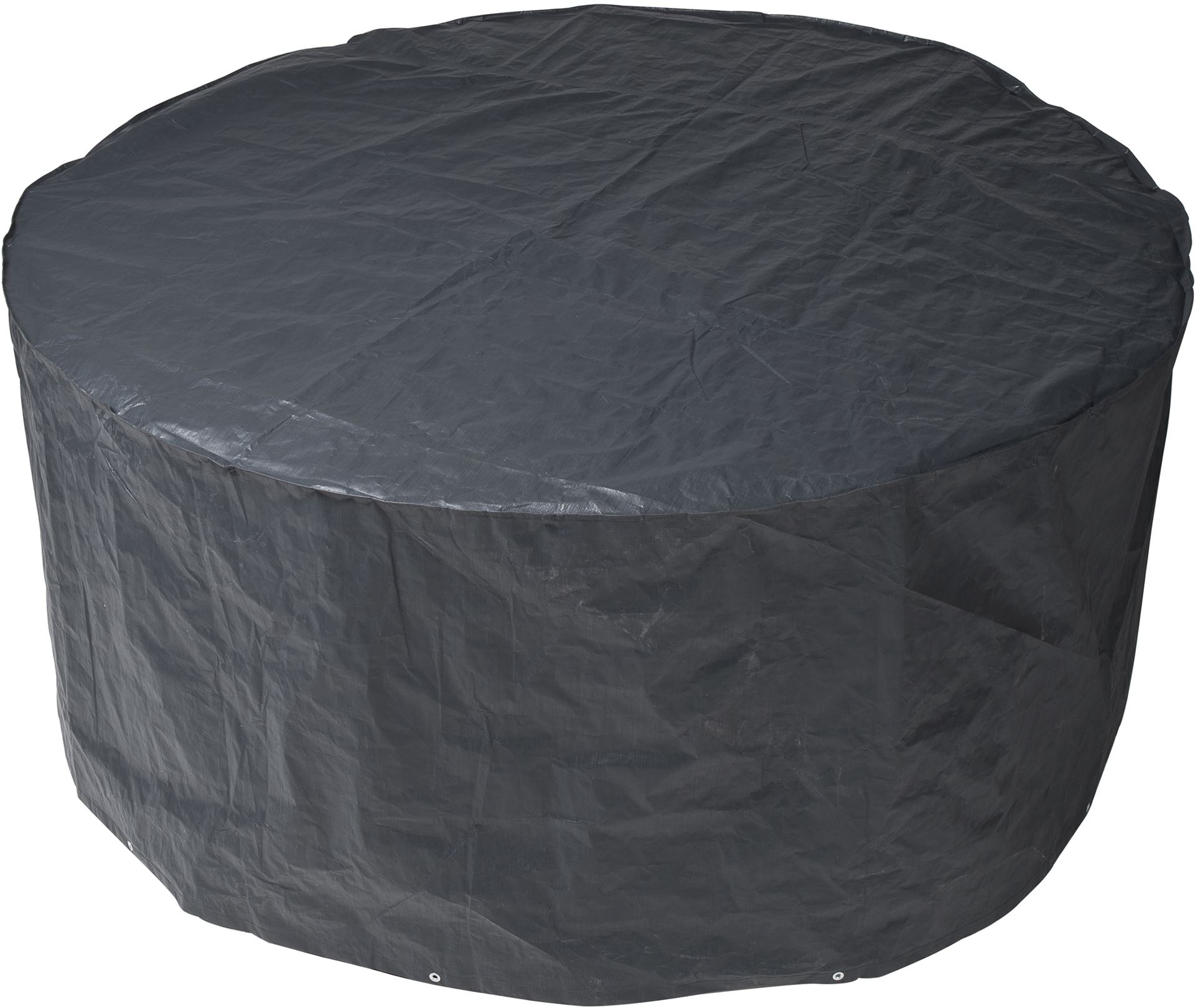 Nature Hoes tafel rond H90xØ205cm 100g/m² grafiet, met koord afbeelding
