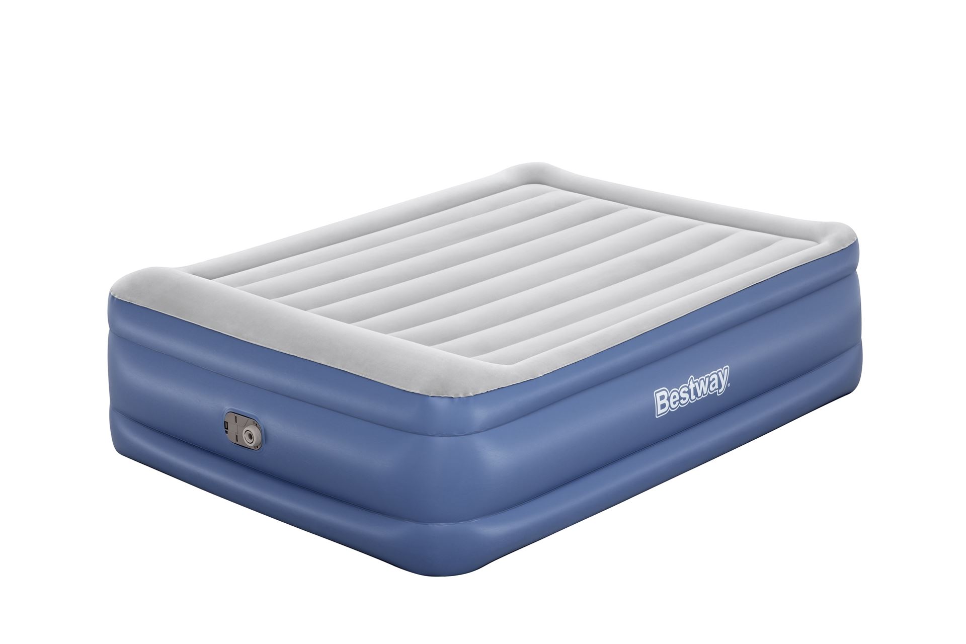 Bestway luchtbed'Tritech Queen'- 203x152x56 cm - met ingebouwde pomp en leegloopventiel - Tritech materiaal - Behoud zijn vorm afbeelding