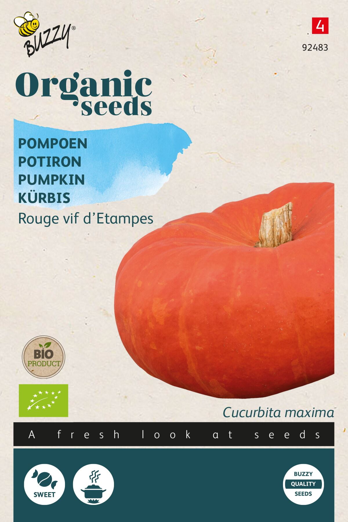 Buzzy® Bio Pompoen zaden - Etampes afbeelding