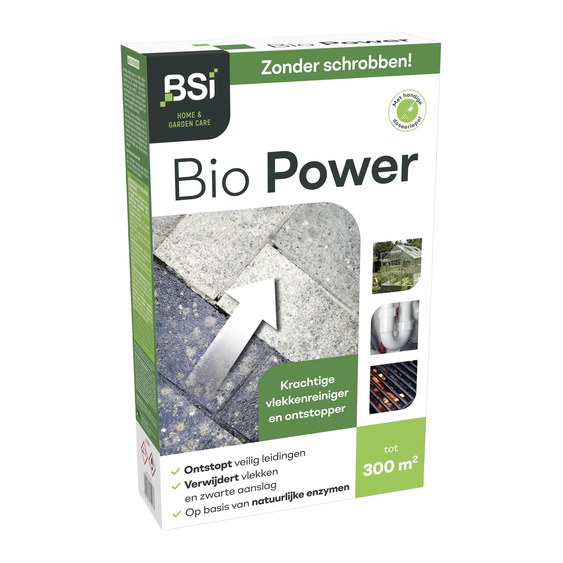 BSI Bio Power krachtige vlekkenreiniger en ontstopper - 1 KG voor 300m² - Ook geschikt voor barbecueroosters afbeelding