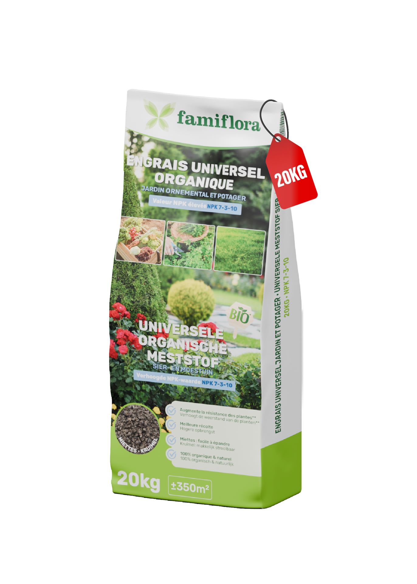 Famiflora meststof universeel - 20 kg - bio afbeelding