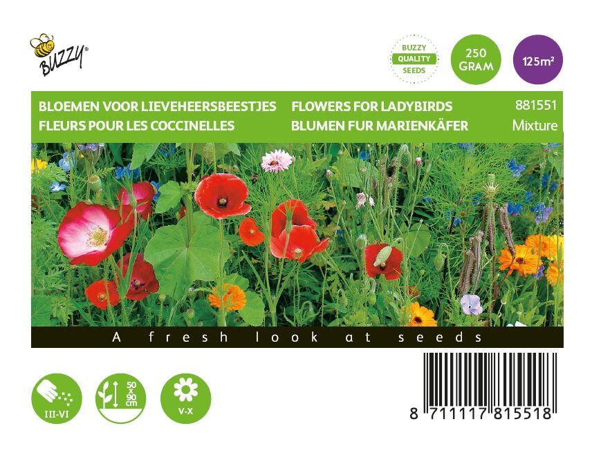 Buzzy bloemenweide - voor lieveheersbeestjes - 250g afbeelding