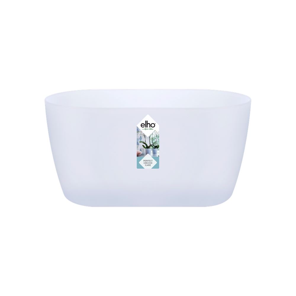 elho Brussels Orchidee Duo 25 - Transparant (Transparant) - L 25 x B 13 x H 12 cm - Ideaal voor binnen - 100% gerecycled afbeelding