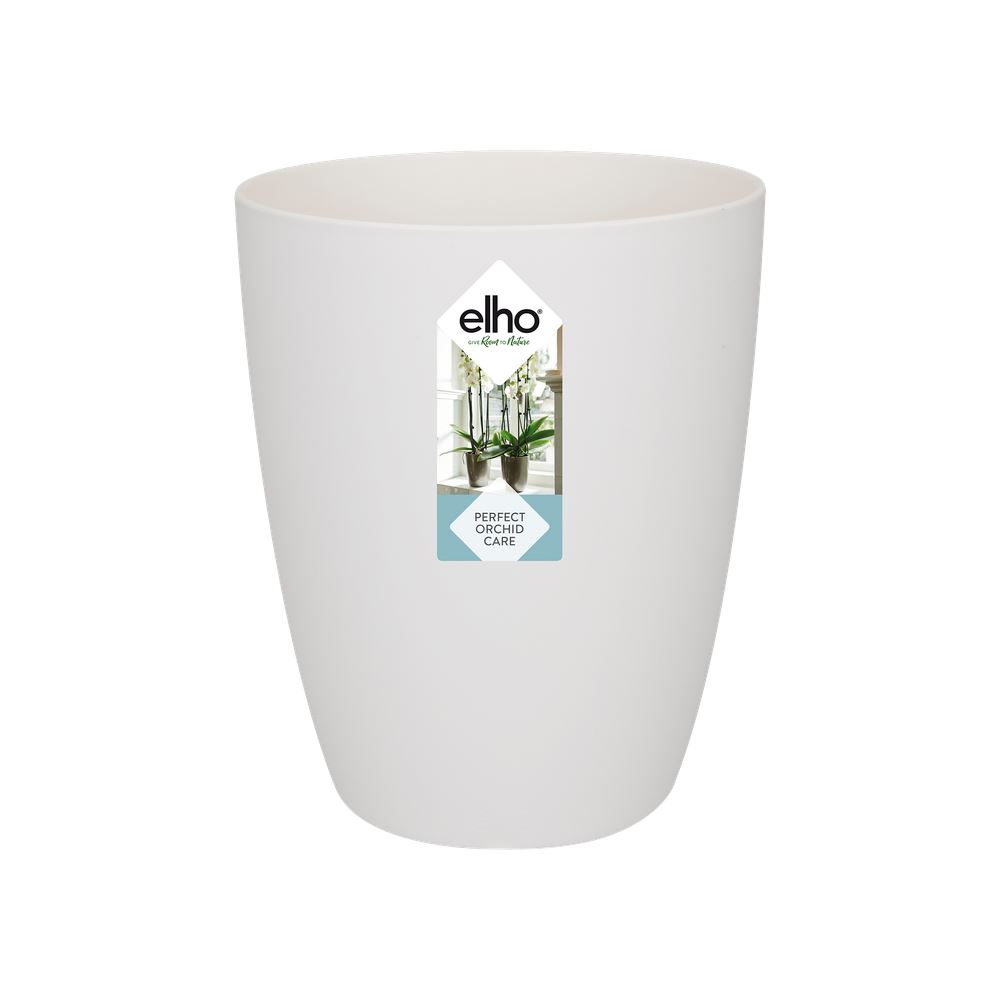 elho Brussels Orchidee Hoog 12,5 - Wit (Wit) -Ø 13 x H 16 cm - Ideaal voor binnen - 100% gerecycled afbeelding