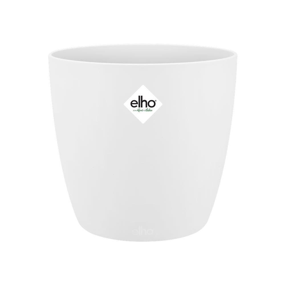 elho Brussels Rond 25 - Wit (Wit) -Ø 24 x H 23 cm - Ideaal voor binnen - 100% gerecycled afbeelding