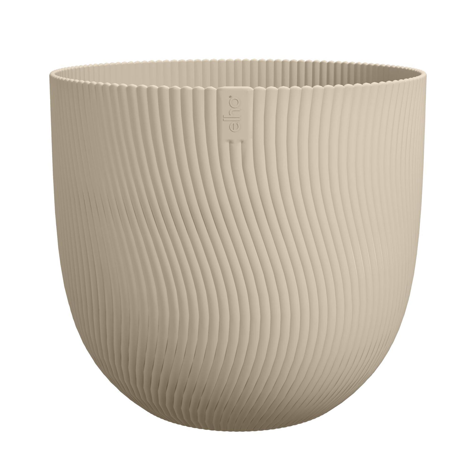 elho Sereh Round 40 - Mushroom beige -Ø 39 x H 33 cm - Ideaal voor binnen&buiten - 100% gerecycled afbeelding