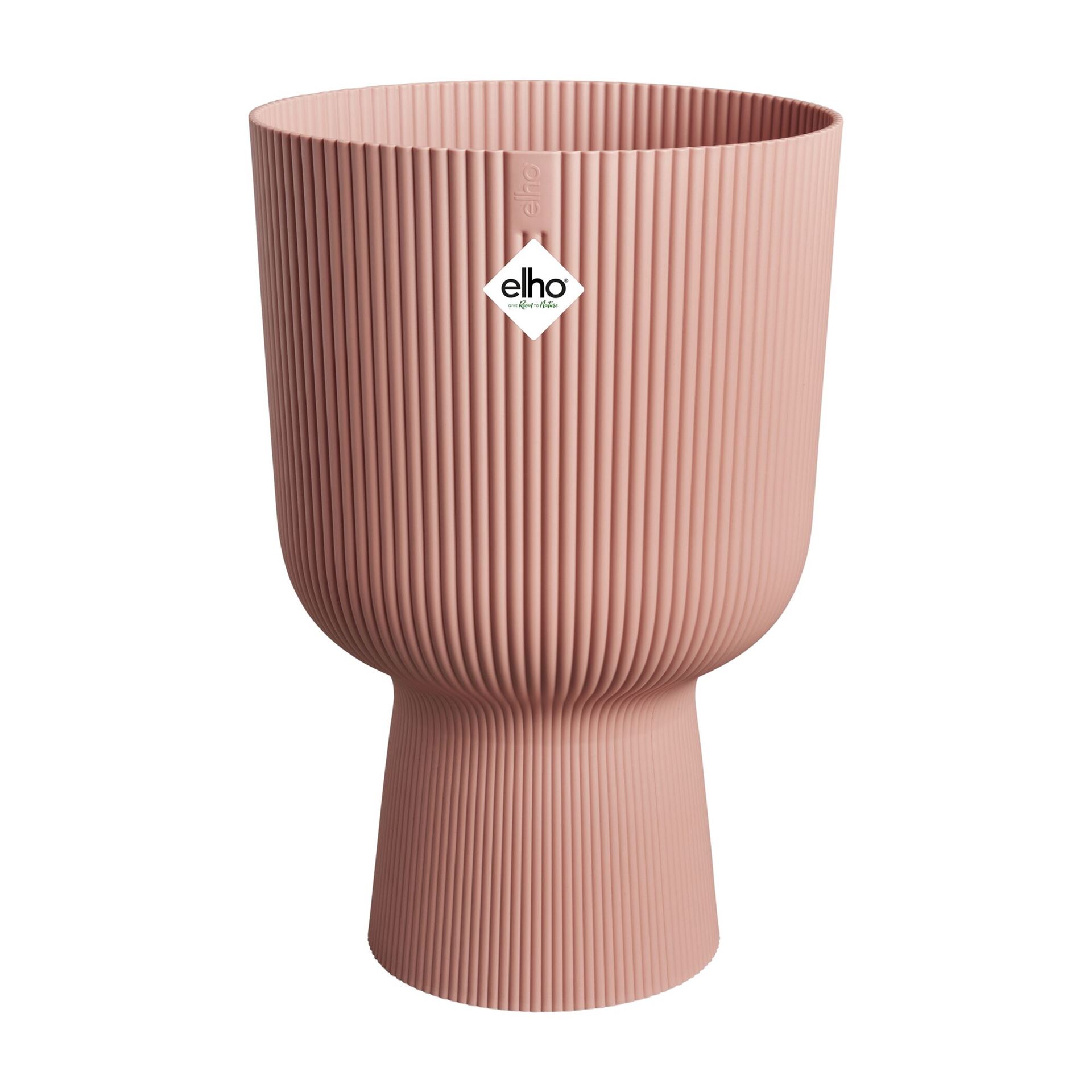 elho Vibes Fold Coupe Rond 30 - Delicaat roze - Diameter 30 x H 45 cm - Ideaal voor binnen - 100% gerecycled afbeelding