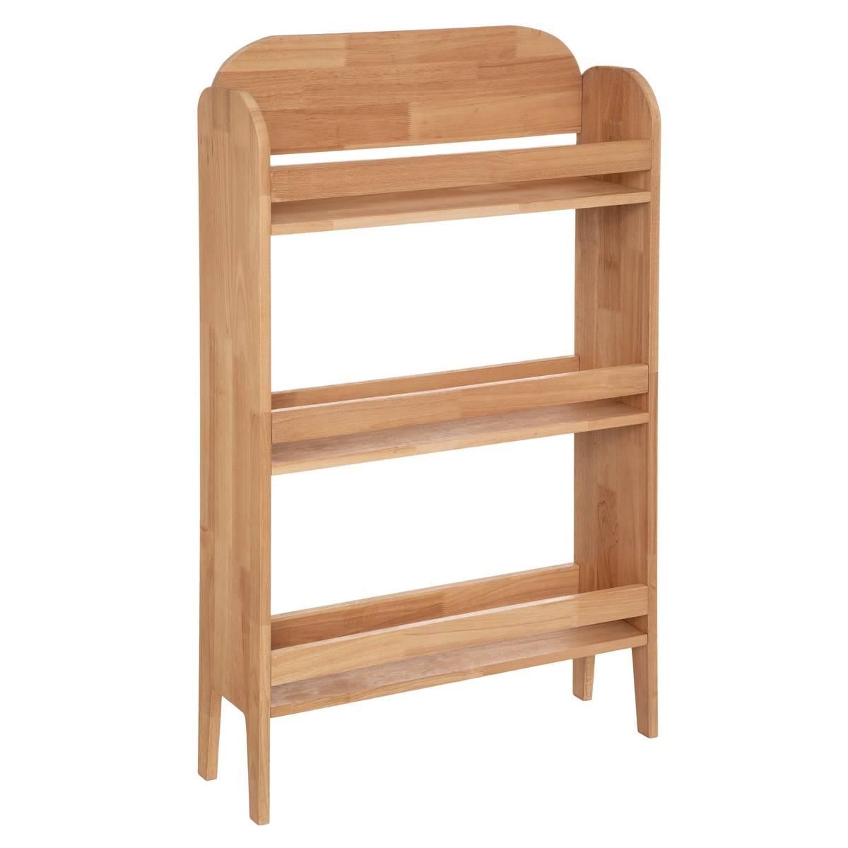 Atmosphera Robin Kinderboekenkast - Heveahout - 3 Etages - 58,5 x 18,5 x 100 cm