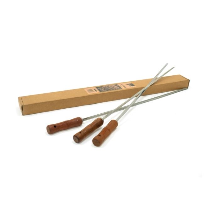 BonFeu BonSkewer – 3 Stuks 75 cm - Spiezen - BBQ - Vleespennen - Staal