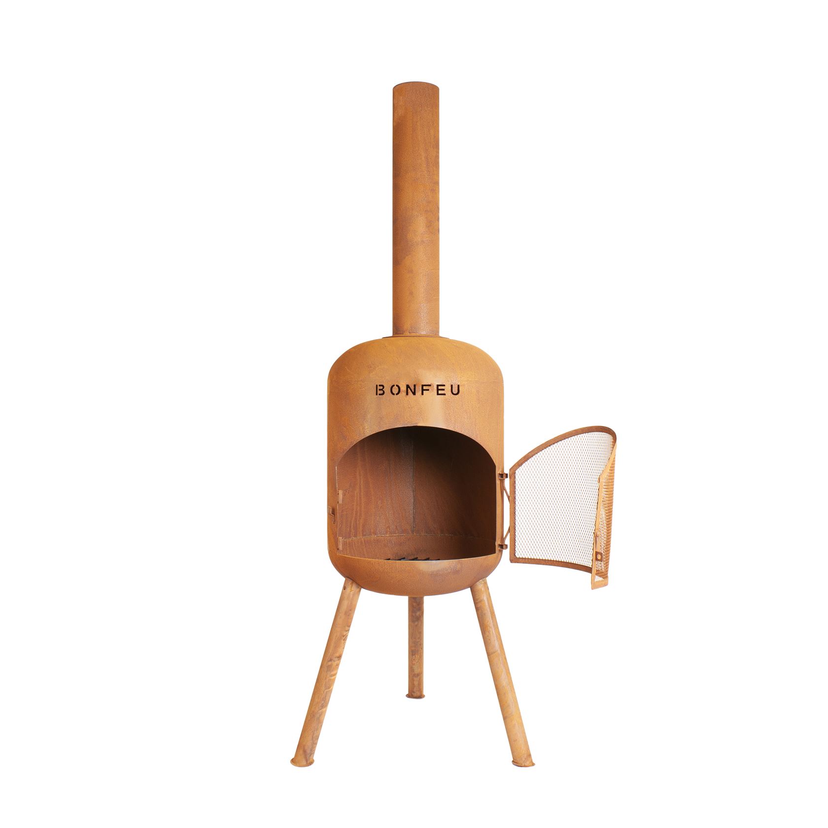 BonFeu Tuinhaard BonBono– 45x45x165 cm – Roest afbeelding