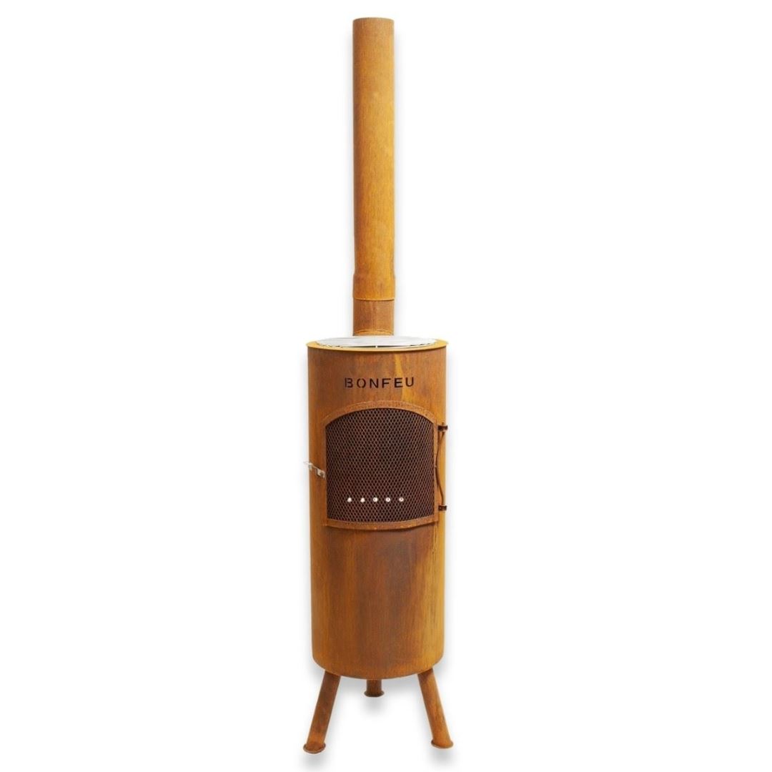 BonFeu Tuinhaard BBQ BonGiano LP– 30x30x153 cm – Roest afbeelding