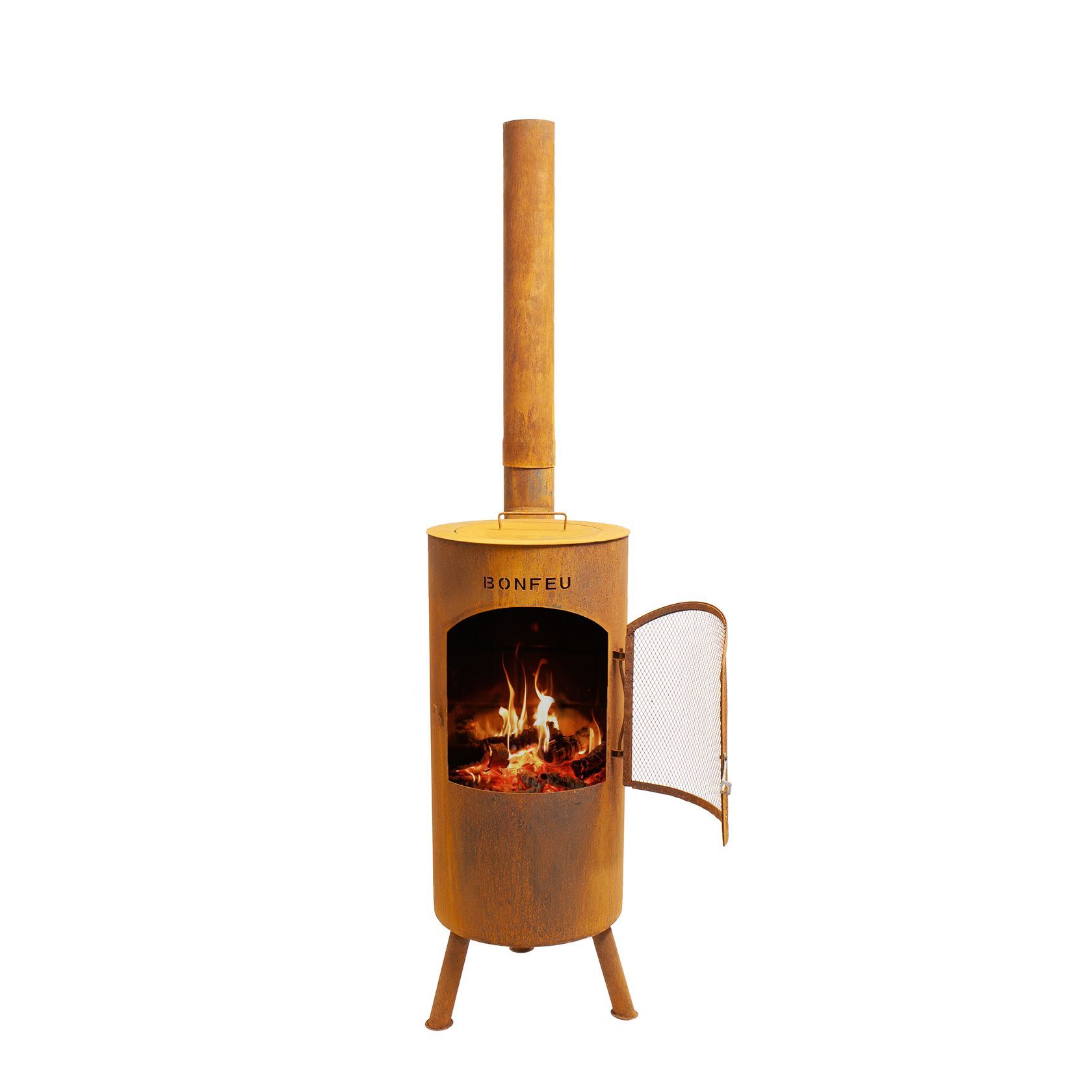 BonFeu Tuinhaard BonTino– 35x35x164 cm – Roest afbeelding