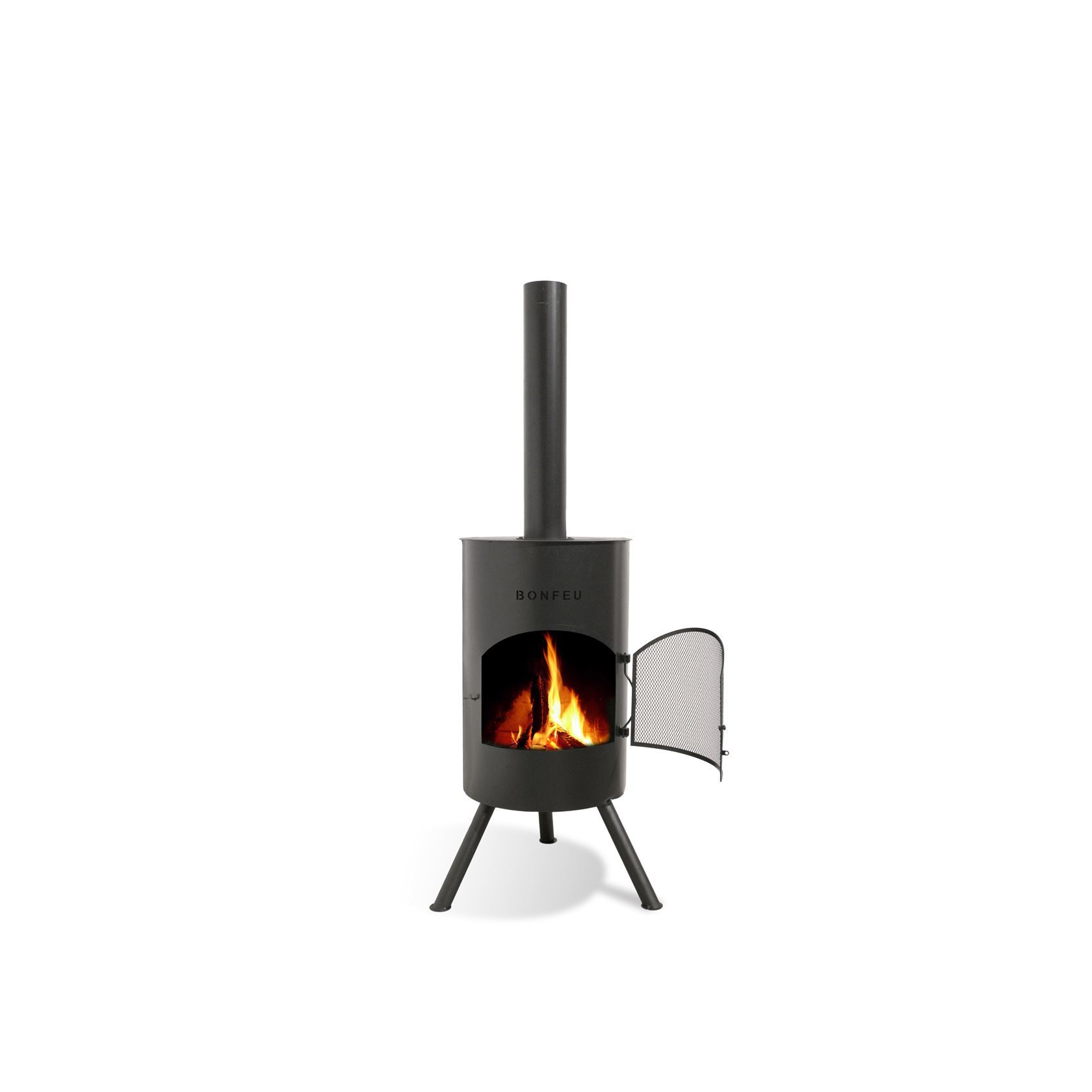BonFeu Tuinhaard BonTon 40– 40x40x145 cm – Zwart afbeelding