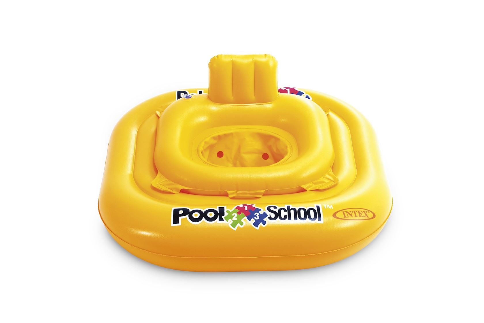 Intex opblaasbare baby float'Pool School'- geel - 1-2 jaar -Ø79cm afbeelding