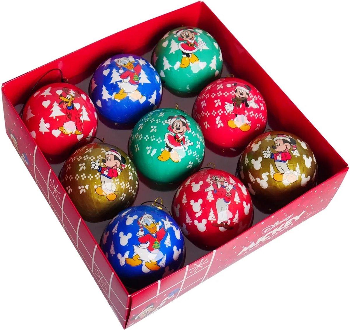Christmas Inspirations kerstballen Disney© Mickey Mouse&vrienden - set van 9 stuks - Diameter 7,5 cm afbeelding