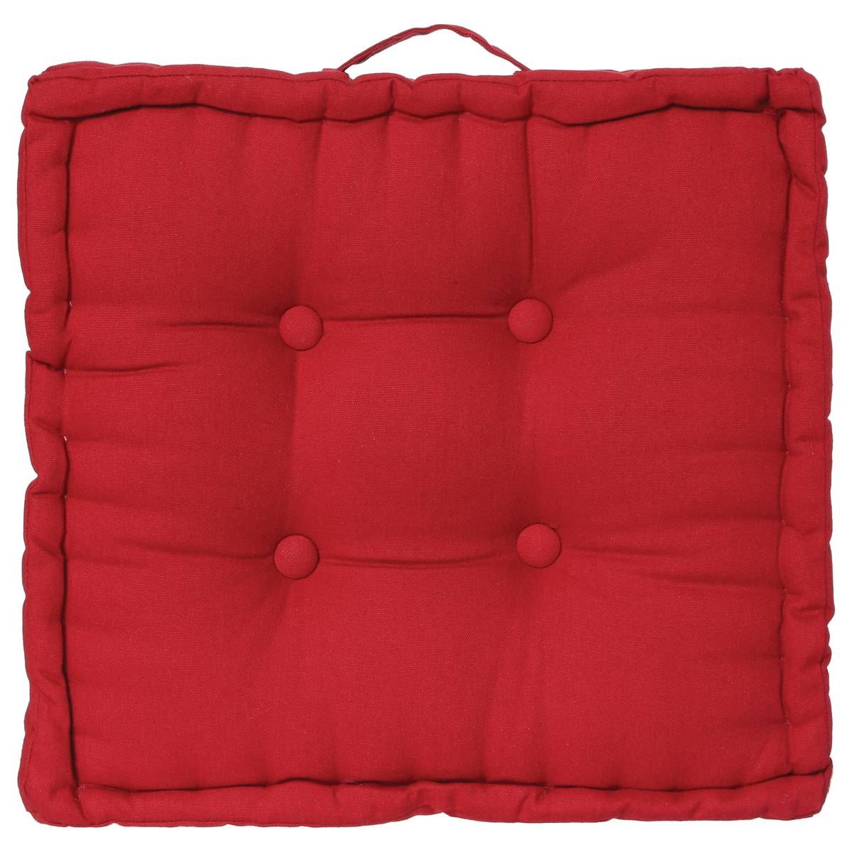 Atmosphera rood zitkussen - 40x40x8 cm afbeelding