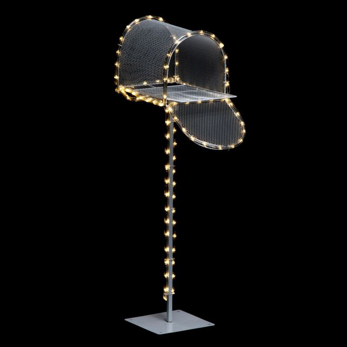 Fééric Lights and Christmas - verlichte 3D-brievenbus - L49 x B22 x H90 cm - 50 warm witte ledlampjes - met 8 functies afbeelding