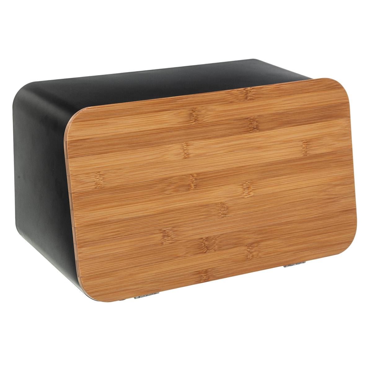 Broodtrommel met deksel en snijplank - 36,7x18,4x21,8cm afbeelding