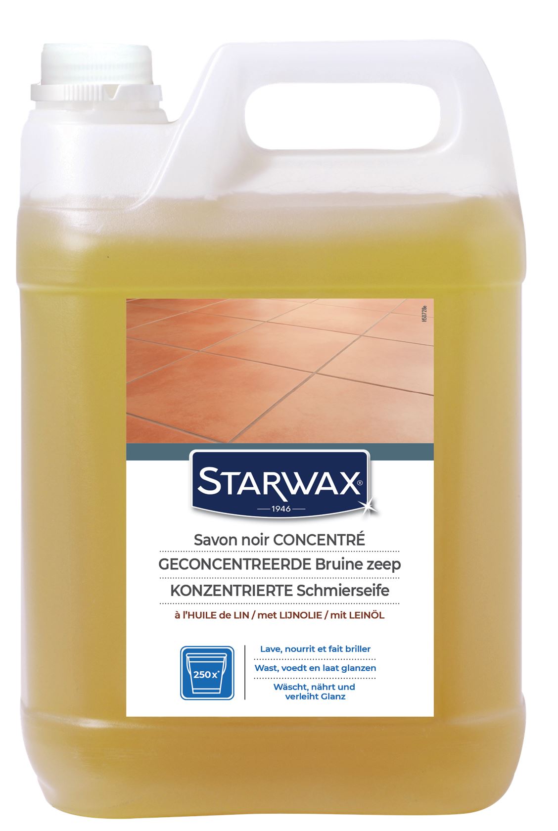 Starwax bruine zeep met lijnolie - 5L afbeelding