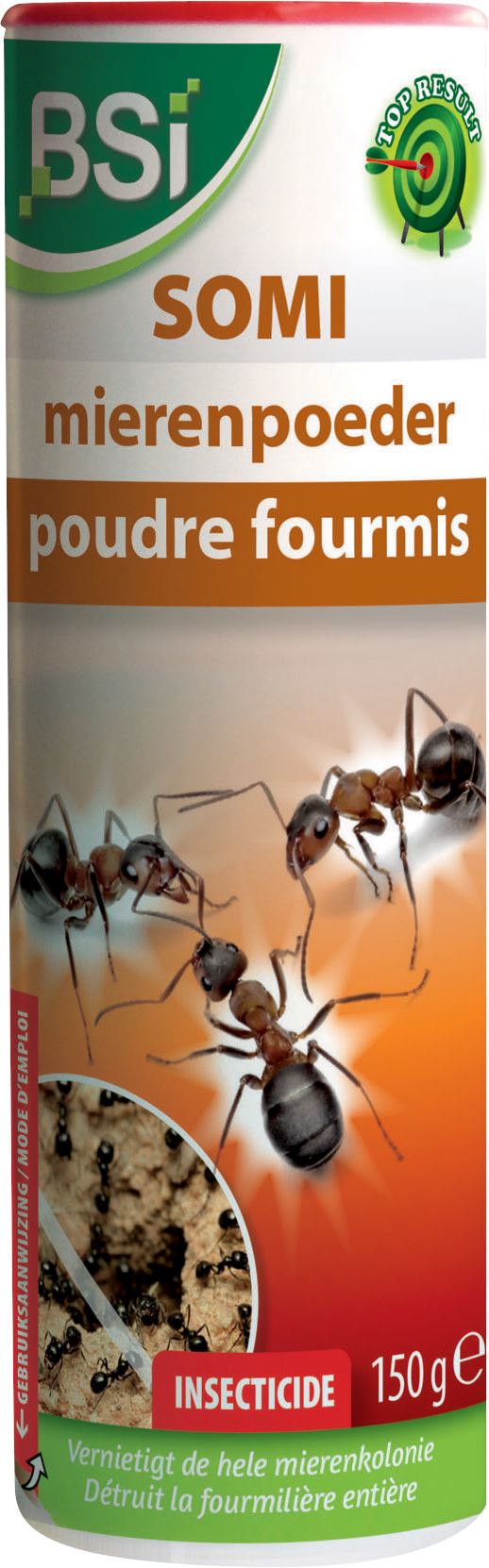 BSI Somi mierenpoeder - 150 g voor 8m² - Strooipoeder tegen mieren/spinnen/kruipende insecten - Voor binnen- en buitengebruik