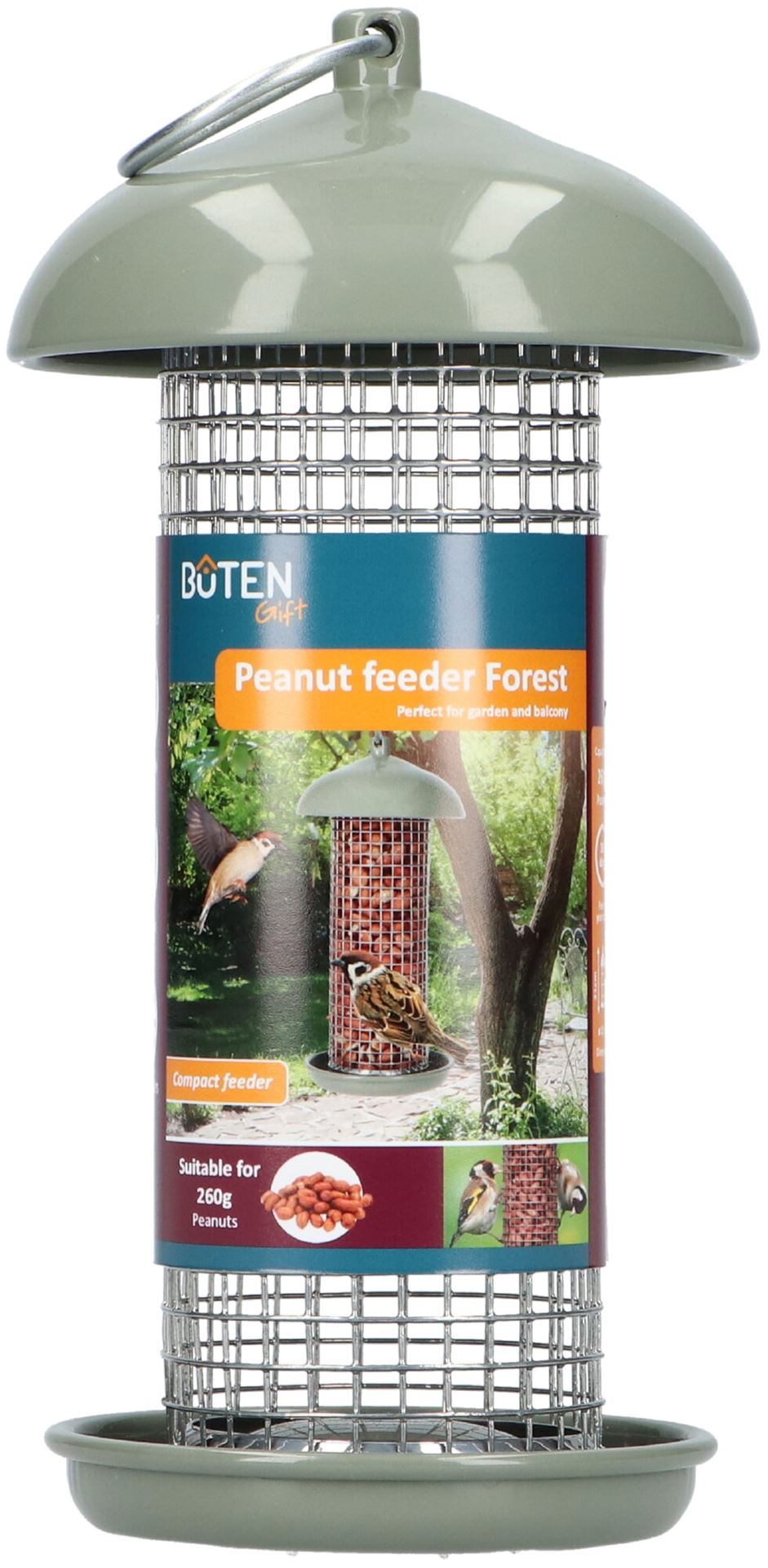 Bûten Gift - Feeder"Forest"voor pinda's - groen afbeelding