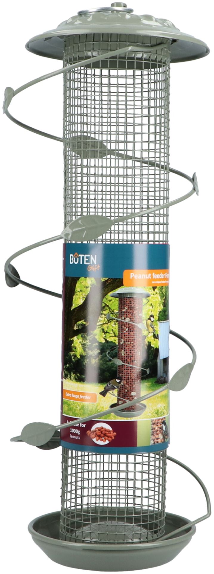 Bûten Gift - XL feeder"Forest"voor 1kg pinda's - groen afbeelding