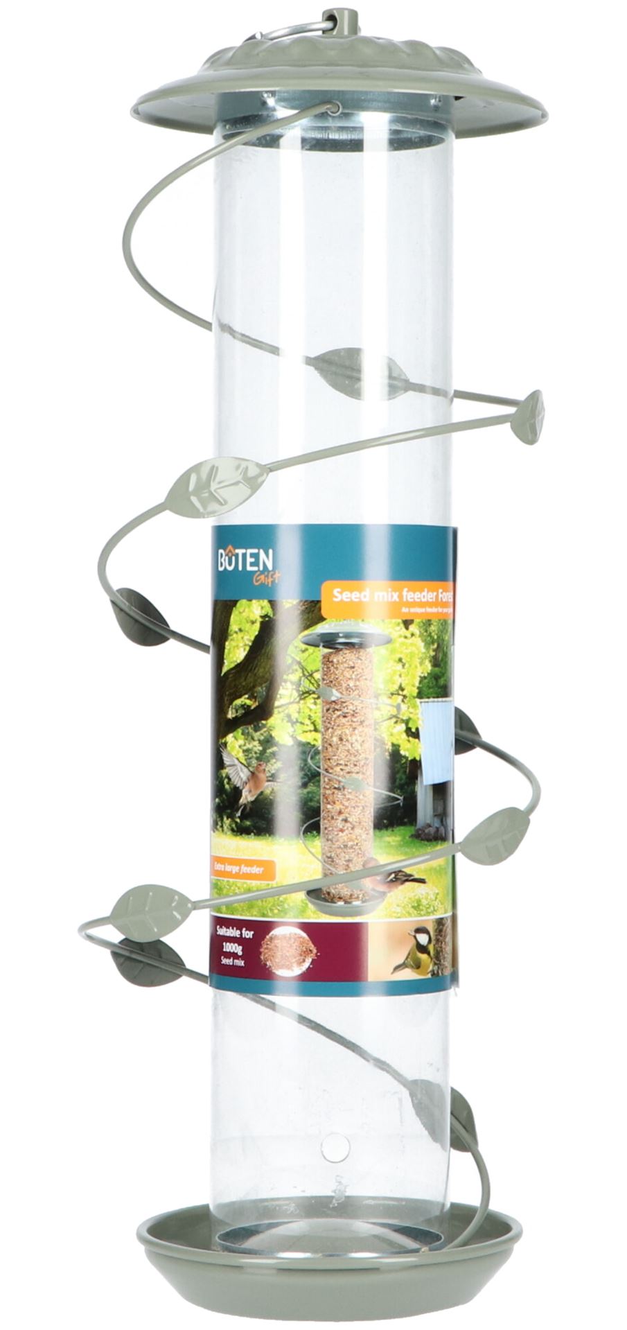 Bûten Gift - XL feeder"Forest"voor 1kg zaden&strooivoer - groen afbeelding
