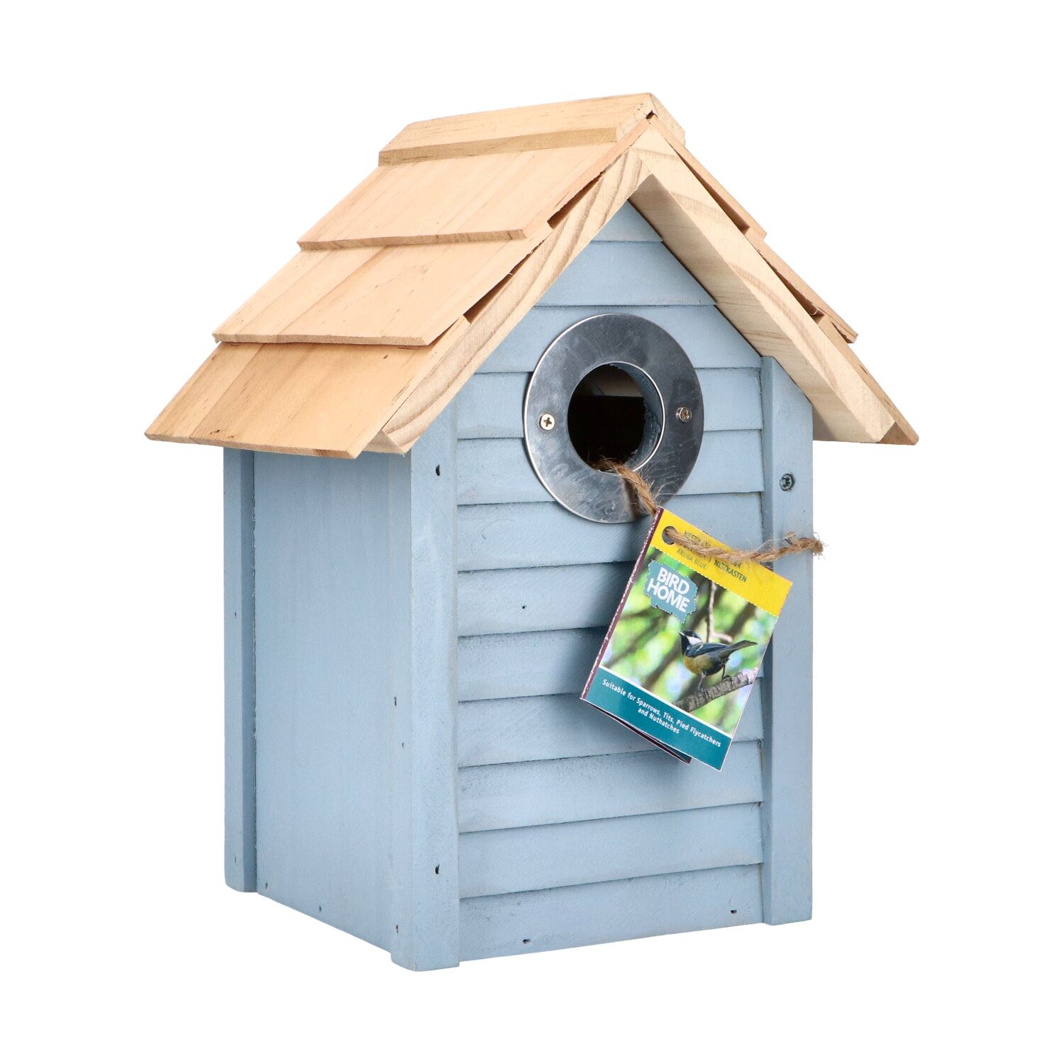 Bûten Home - Nestkast strandhuisje Aruba - blauw - H24xL18xB15cm afbeelding