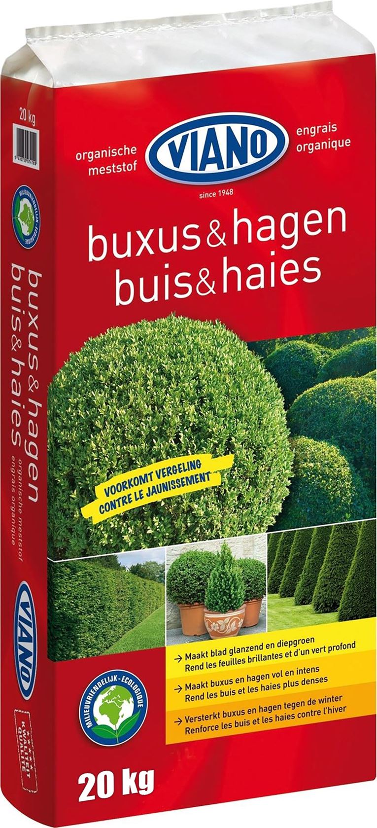 Viano meststof voor buxus&hagen - 20 kg afbeelding