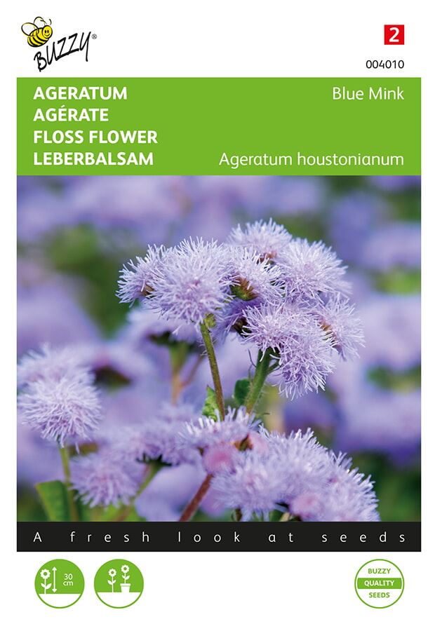 Buzzy® Ageratum zaden - Blue Mink afbeelding
