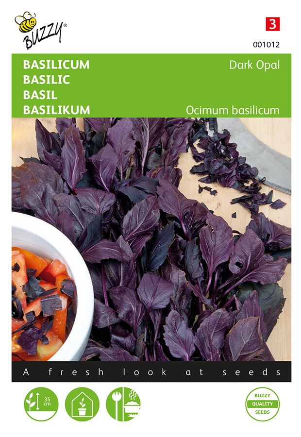 Buzzy® Basilicum zaden - Dark Opal - rood afbeelding