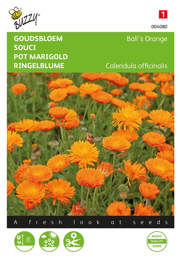 Buzzy® bloemzaden -  Goudsbloem - Ball’s Orange afbeelding