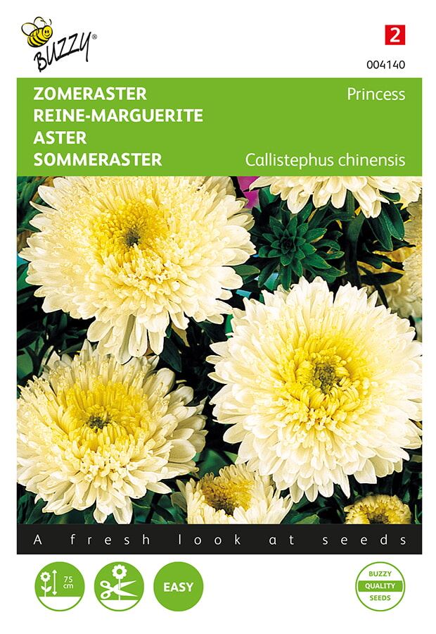 Buzzy® Zomeraster zaden - Prinses - goudgeel afbeelding