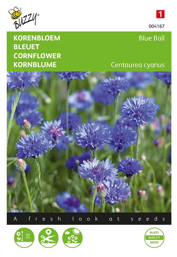 Buzzy® bloemzaden - Korenbloem - Blue Ball afbeelding