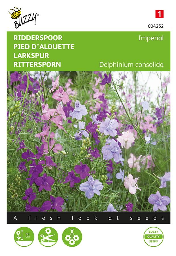 Buzzy® Ridderspoor zaden - Imperial - gemengd afbeelding