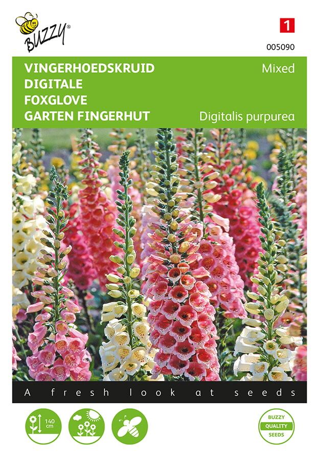 Buzzy® Vingerhoedskruid zaden - gemengd afbeelding